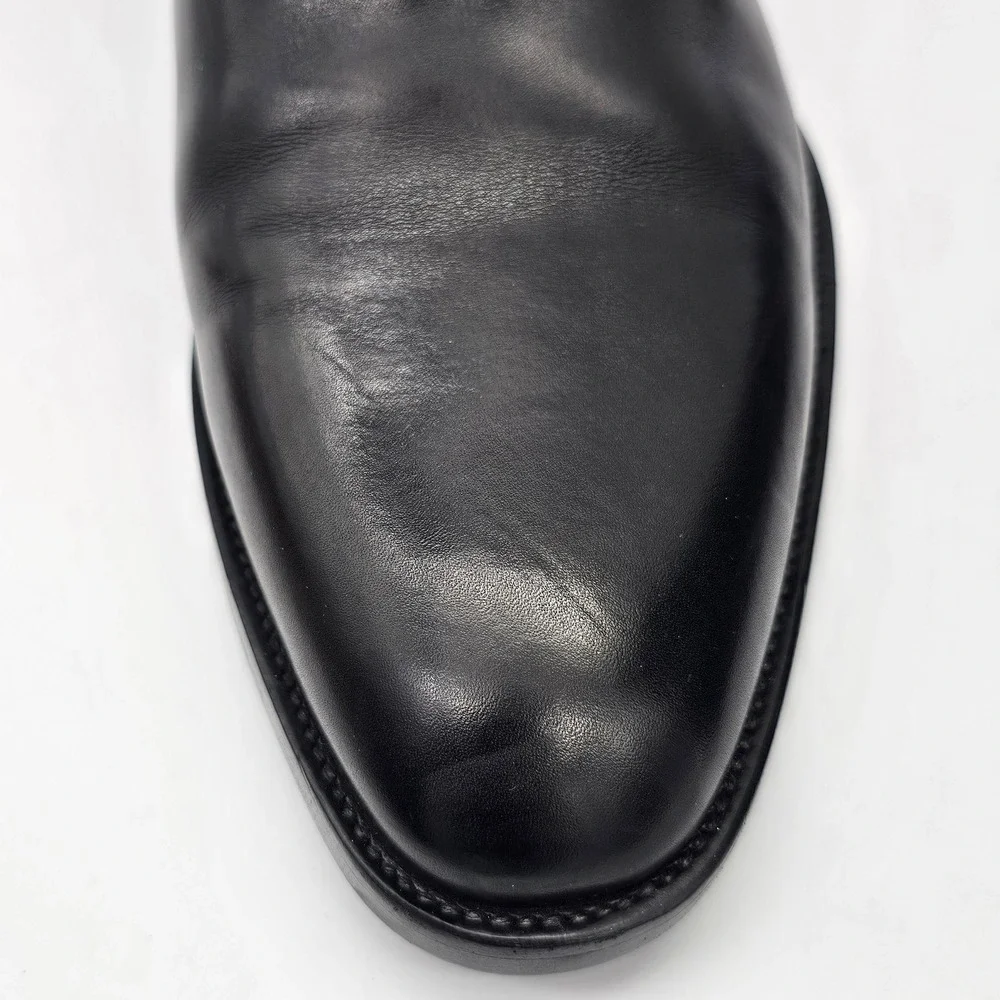Saint Laurent Paris YSL Wyatt 30 Chelsea Boots Leather Nero Black U.S 9  EU 42